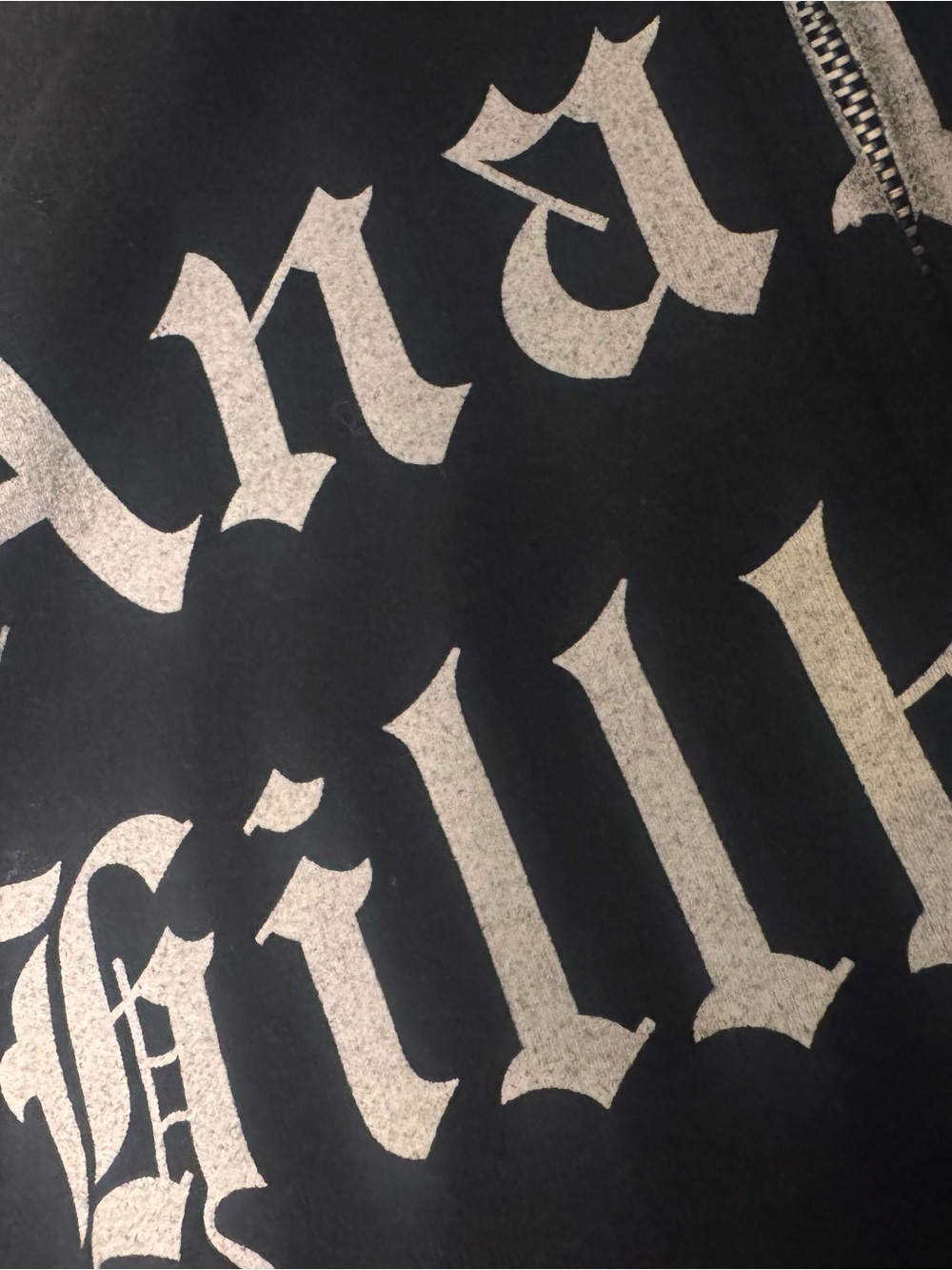 Gwen Stefani Anaheim Hillbillies Black Graphic Zip Hoodie - Picture 2 of 3